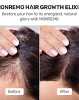 MONREMO Hair Growth Elixir with Turmeric, Caffeine & Biotin